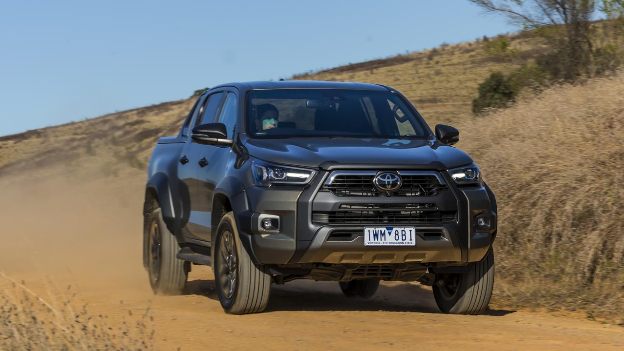 The HiLux is the oldest of the three but the Rogue has had some serious upgrades in the past year. Picture: Mark Bean