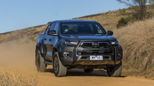 The HiLux is the oldest of the three but the Rogue has had some serious upgrades in the past year. Picture: Mark Bean