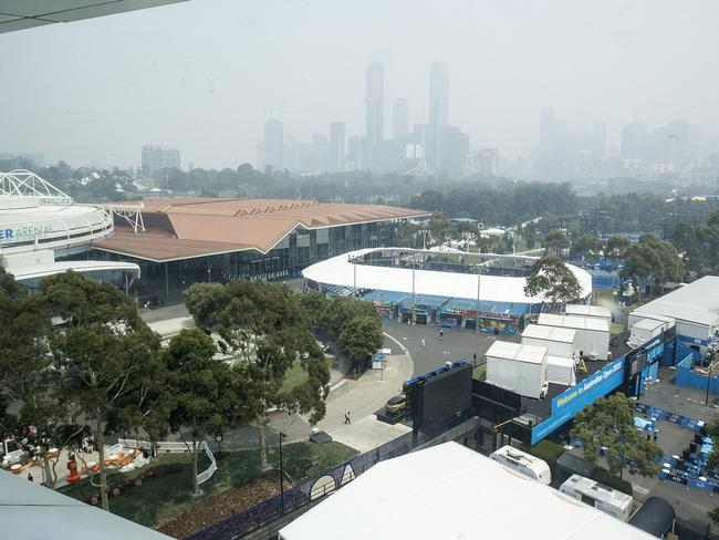 The 2021 Australian Open tennis tournament has a different haze over it this year. Picture: Michael Klein