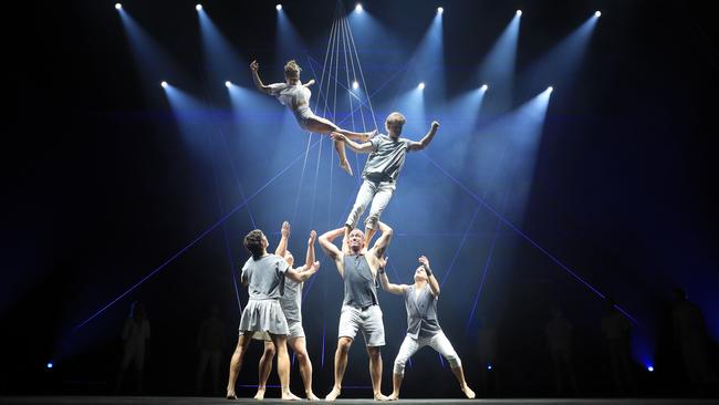 Acrobatic group Gravity and Other Myths perform as the Sydney Festival gets under way on Thursday at the Roslyn Packer Theatre, despite calls for an anti-Israel boycott. Picture: John Feder