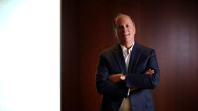 Black Rock chief executive Larry Fink in February. Picture: Jane Dempster