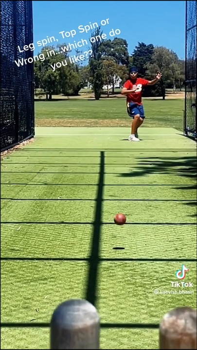 Kaevish Bhasin bowling