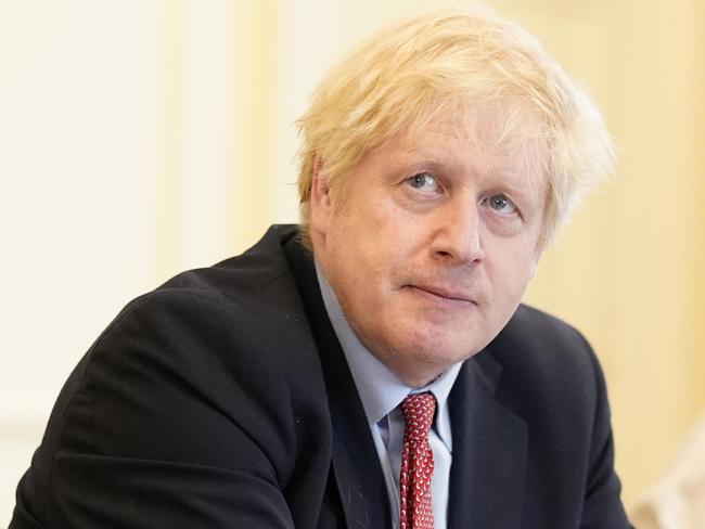 Boris Johnson was back at Downing Street on Monday. Picture: AFP