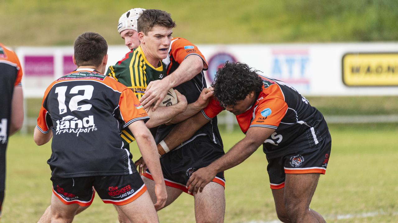 Lachlan Peardon for Wattles vs Southern Suburbs in TRL under-19 round 15 rugby league at Gold Park, Saturday, July 27, 2024. Picture: Kevin Farmer