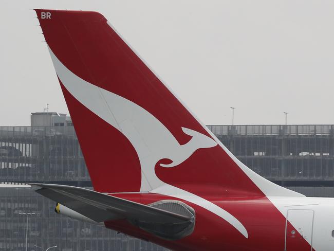 SYDNEY, AUSTRALIA - NewsWire Photos February 25, 2021: QANTAS has reported losses of around 1 billion dollars over the last year, counting the financial cost of Covid-19 on the airline. QANTAS planes are pictured at Sydney Airport today. Picture: NCA NewsWire / David Swift