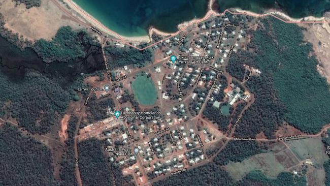 The remote community of Yirrkala where the alleged murder happened. Picture: Google