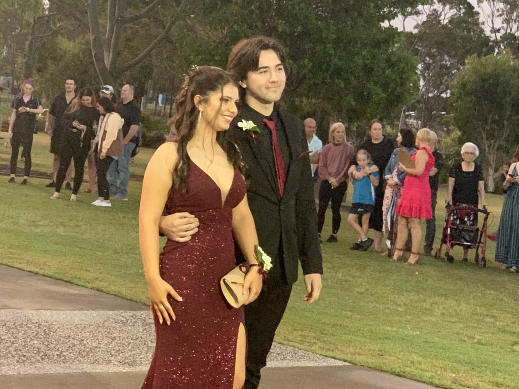 The students arrive at the St James Lutheran College formal.