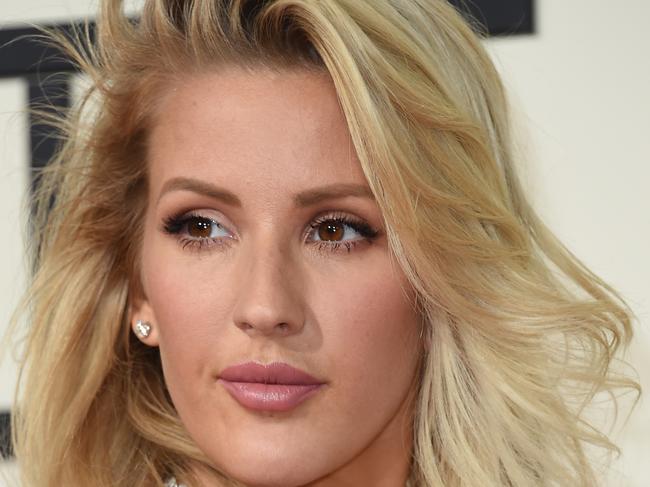 Singer Ellie Goulding arrives on the red carpet during the 58th Annual Grammy Music Awards in Los Angeles February 15, 2016. AFP PHOTO/ Valerie MACON