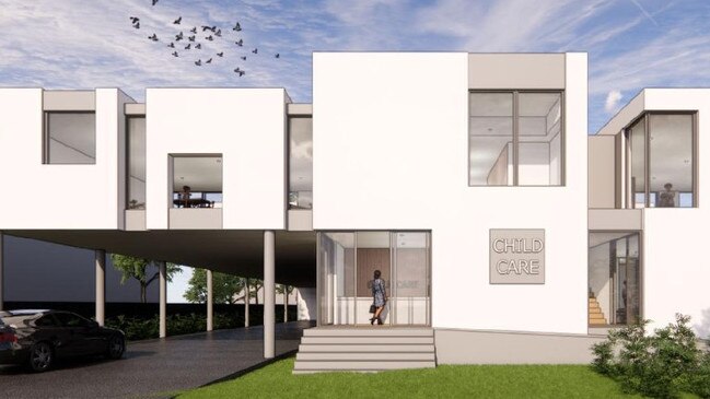 An artist’s impression of the proposed childcare centre on Brisbane St. Picture: Contributed