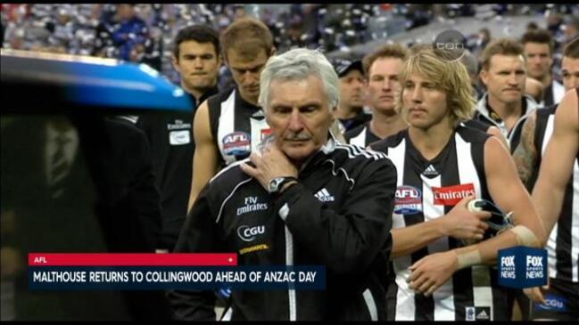 Mick Malthouse Drops In At Collingwood Before Anzac Clash The Cairns Post