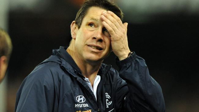 Brett Ratten while coaching Carlton.