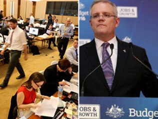 Budget Day lock up and Scott Morrison