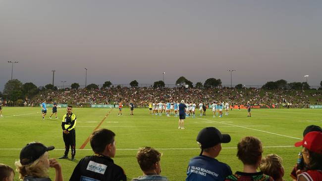 Main game: Gold Coast Titans vs Brisbane Broncos at Sunshine Coast Stadium on Sunday, February 12, 2023. Picture: Katrina Lezaic