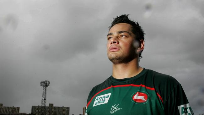 Sutton pictured in his earlier years at Redfern Oval. (Stephen/Cooper sport rugby league)