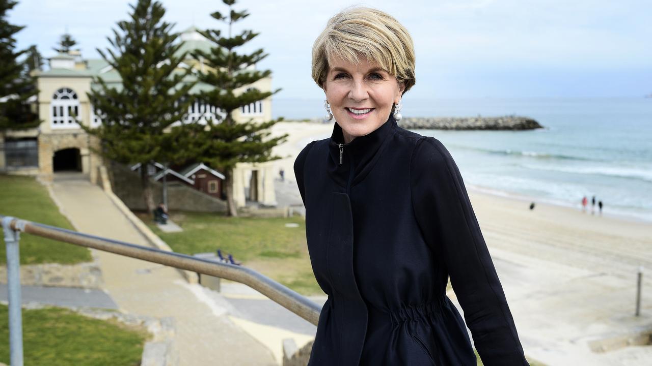 Former Foreign Minister Julie Bishop delivered a powerful speech at the Future Women dinner last night, reflecting on her time in politics. Picture: Richard Hatherly