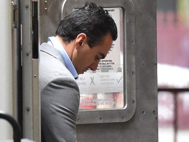 Andrew Lee arrives at the Melbourne Supreme Court for his sentencing. Picture: Nicole Garmston