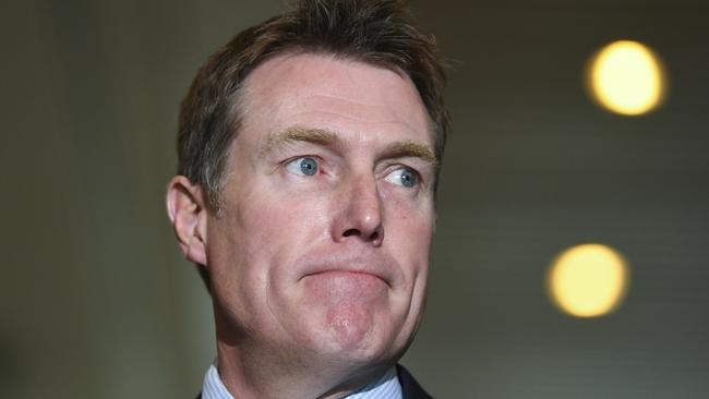 Christian Porter said the Family Court’s failure to improve the rate at which it finalised cases, despite a decreased workload, was a “major driver” of worsening backlogs. Picture: AAP