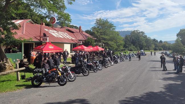 Award-winning country pub the Flowerdale Hotel is a popular meeting spot for bike and car clubs. Picture: Supplied