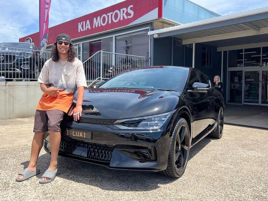 Blues star Jarome Luai drives a Kia. Credit: Instagram.