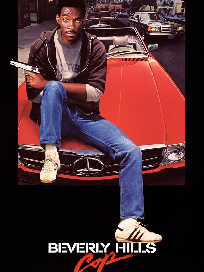 Eddie Murphy as Axel Foley in the hit ’80s movie Beverly Hills Cop.