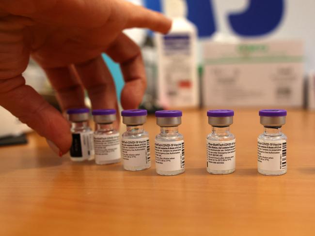 One million Pfizer vaccines have arrived from Poland. Picture: AFP