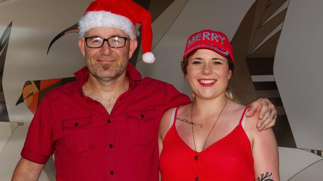 Narissa and David Knight outside the Opal Tower. Picture: Monique Harmer