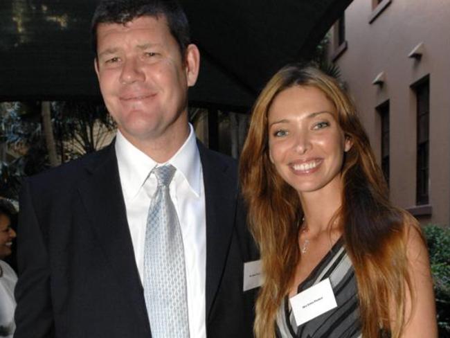 James Packer and Erica when they were married back in 2007. Picture: Supplied