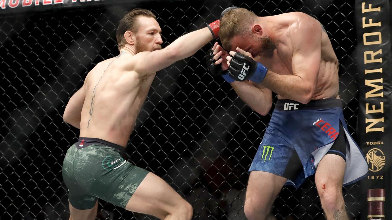 Conor McGregor got the TKO victory.