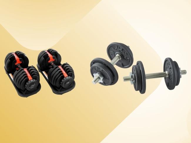 The very best adjustable dumbbells to buy online. Picture: Supplied