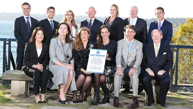 The Woollahra Liberal team has insisted it will continue the fight against amalgamation. Back row: Richard Shields, David Tsor, Christina Talacko, Lloyd Holder, Cara Inia, Paul Haege and Nicholas Maxwell. Front Row: Isabelle Shapiro, Mary-Lou Jarvis, Toni Zeltzer, Susan Wynne, Anthony Marano and Peter Cavanagh. AAP IMAGES/ Danny Aarons