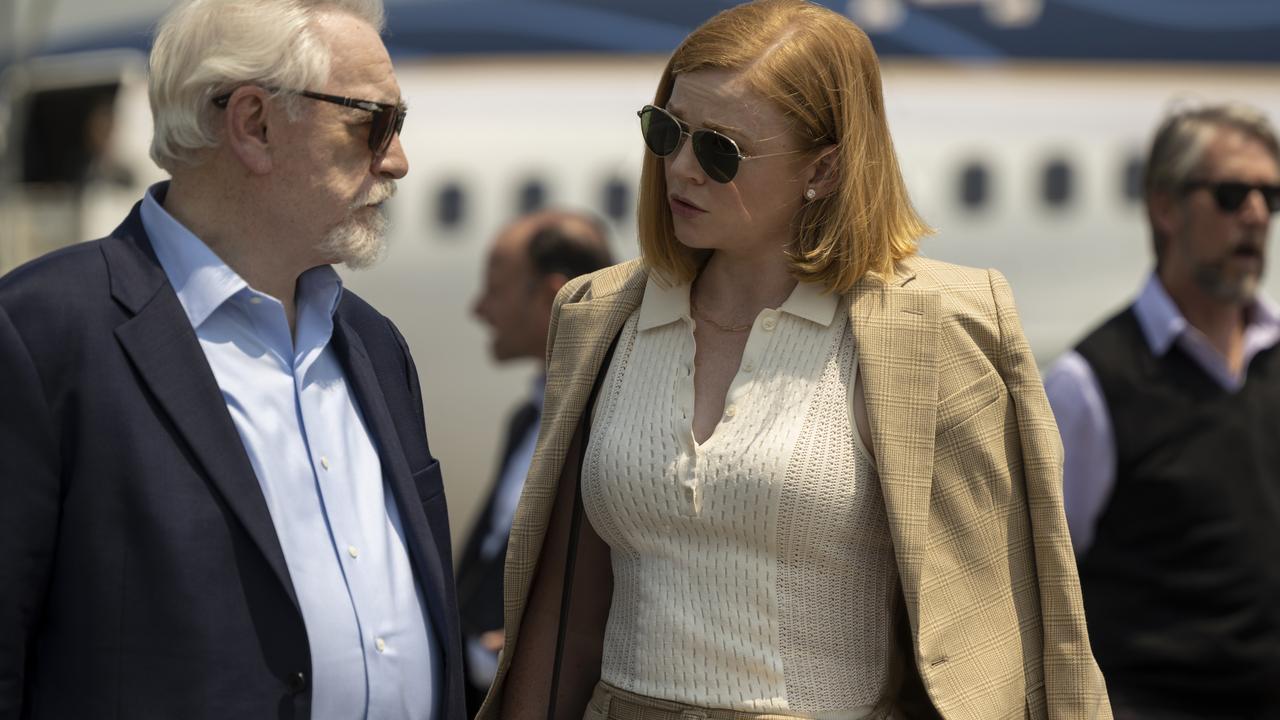 Sarah Snook and Brian Cox in a scene from Season 3 of Succession.