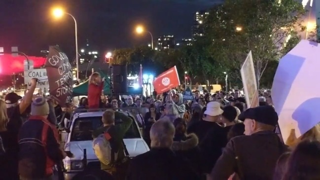 Anti-Adani protesters take over Brisbane CBD