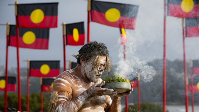 WugulOra smoking ceremony. Picture: Courtesy of Australia Day Council of NSW.