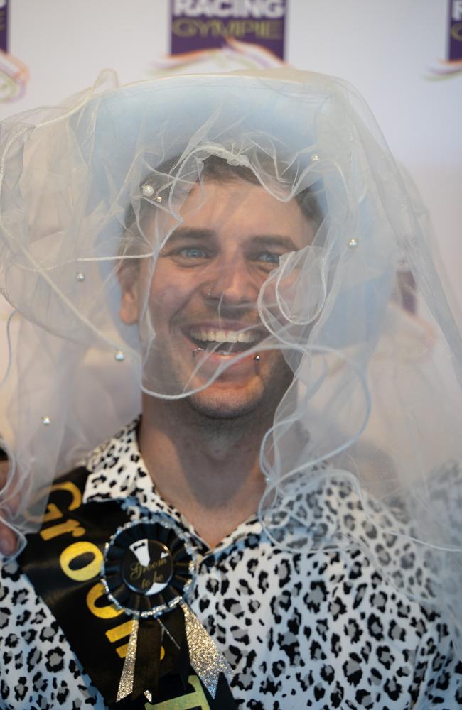 Jayson Thompson celebrated his bucks party at the Gympie Muster Races. Saturday, August 19,. 2023. Picture: Christine Schindler