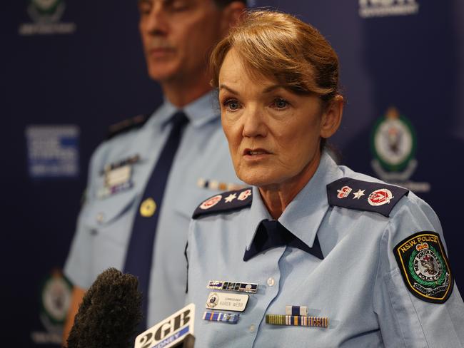 NSW Police Commissioner Karen Webb has issued a call to arms to tackle youth crime. Picture: Rohan Kelly