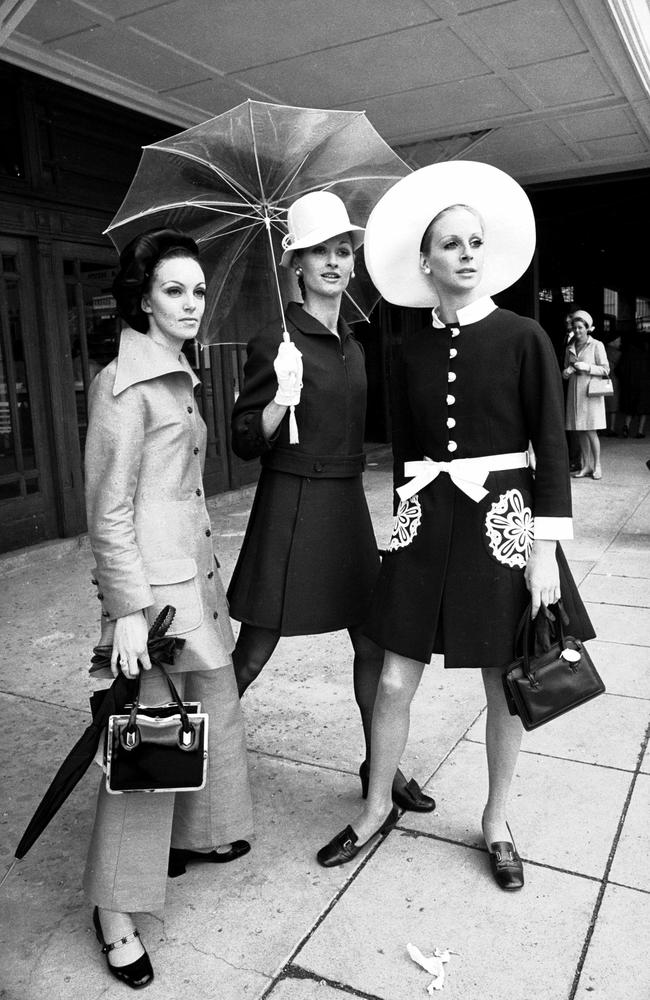 Trackside fashions in 1969.