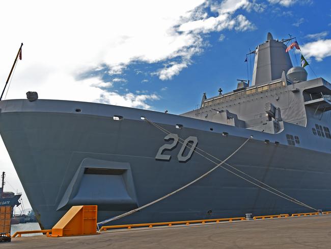 File photo: USS Green Bay during a visit to Far North Queensland last year. Picture: Zak Simmonds