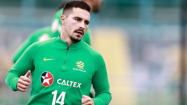 Australian striker Jamie Maclaren. Photo: AFP