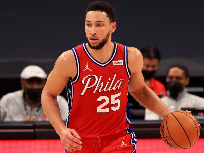 Ben Simmons is making a late run for the All-Star team. (Photo by Mike Ehrmann/Getty Images)