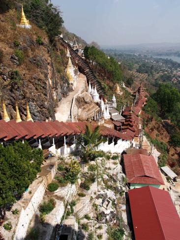 The exterior of the Pindaya Caves. Picture: Brianholdsclaw, Flickr 