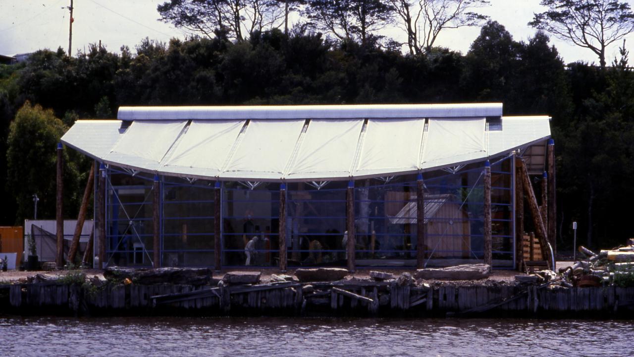 The West Coast Visitor Information Centre (or Strahan Visitor Centre) on the Strahan waterfront. Picture: Supplied