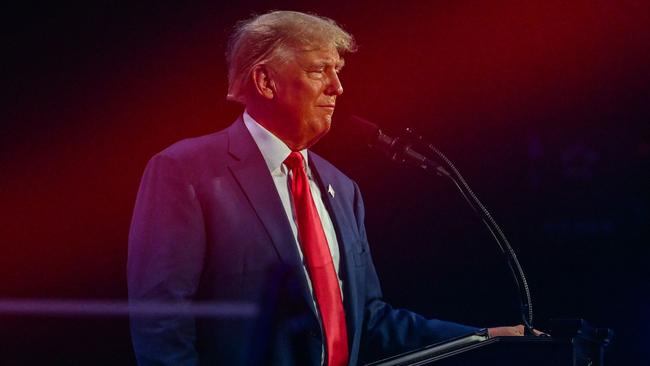 Former president Donald Trump in West Palm Beach, Florida, this week. Picture: AFP.