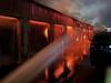 Dozens of fireys called to raging charity building blaze