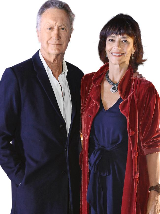 With his wife Rachel Ward last month. (Picture: Supplied)