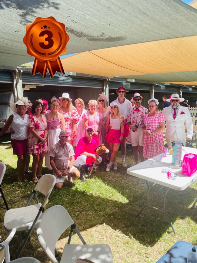 Wendy McGregor and her friends' “Kahloha Krew” entry has placed second runner up in the Woolamai Cup 2024 best dressed competition.