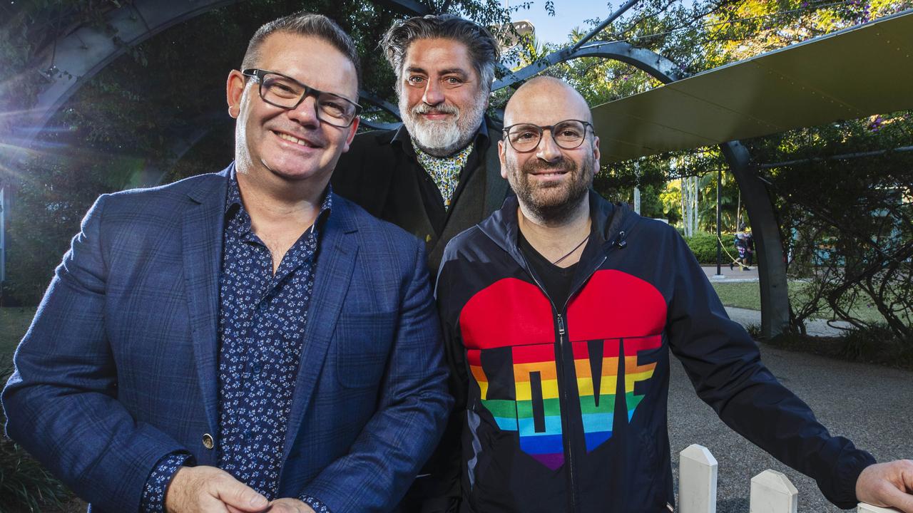 Former MasterChef judges Gary Mehigan, Matt Preston and George Calombaris. Picture Lachie Millard