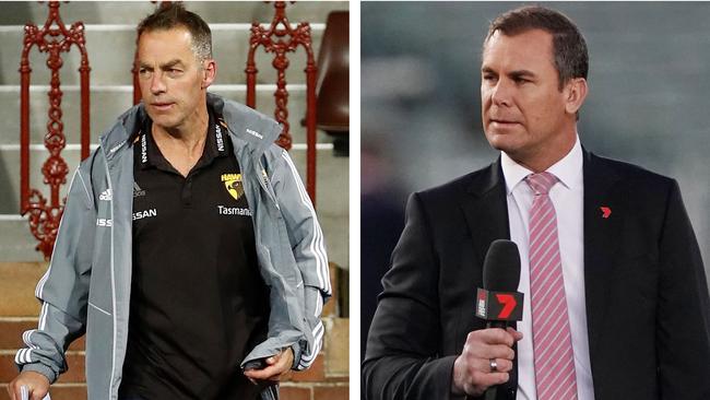 Wayne Carey didn't mince words when discussing Hawks coach Alastair Clarkson on the weekend.