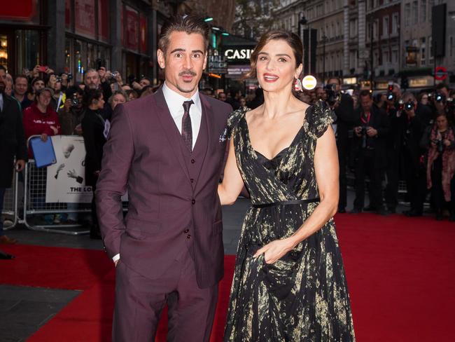 Colin Farrell and Rachel Weisz arrive at the London premiere of The Lobster. Picture: Vianney Le Caer / Invision / AP
