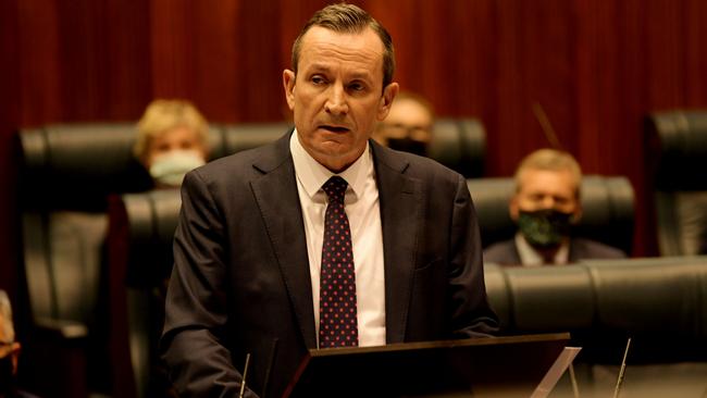 WA Premier Mark McGowan has unloaded on incoming Liberal leader Peter Dutton. Picture: Sharon Smith/NCA NewsWire.