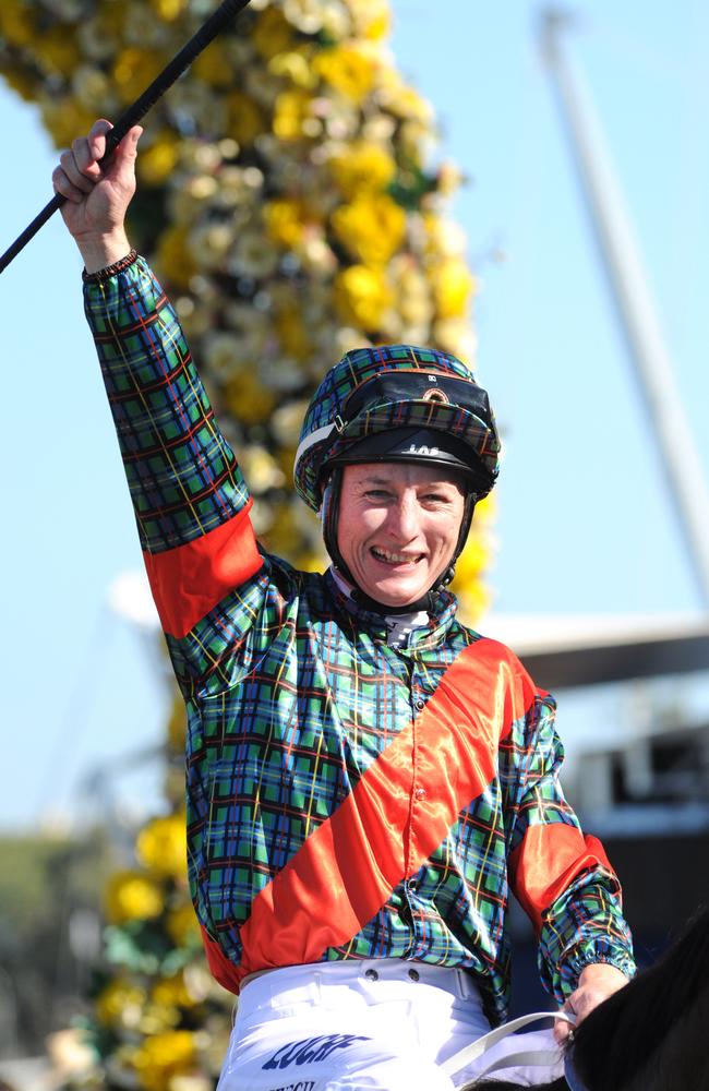 Linda Meech after her first Group 1 victory. Picture: Simon Bullard